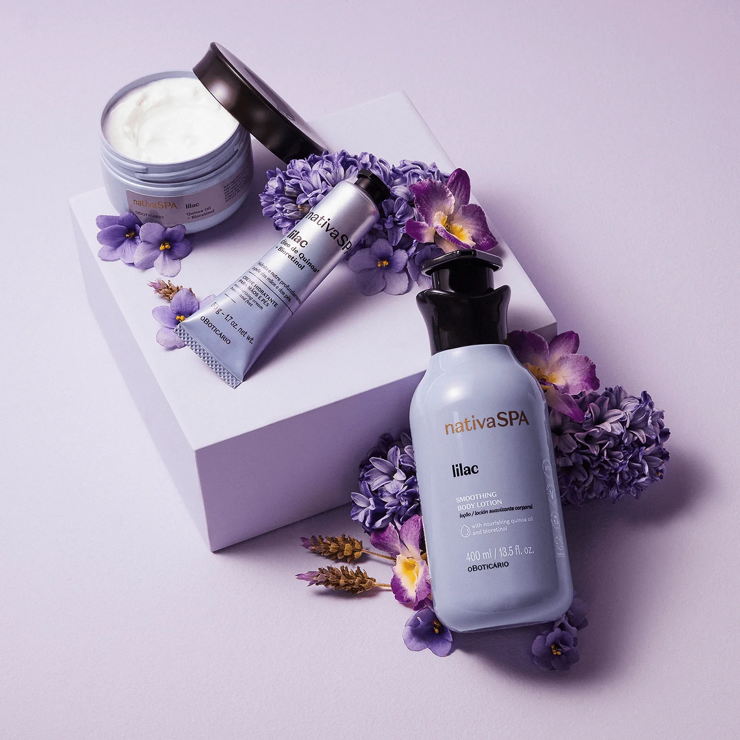 Nativa SPA Lilac Smoothing Body Lotion - Image 3