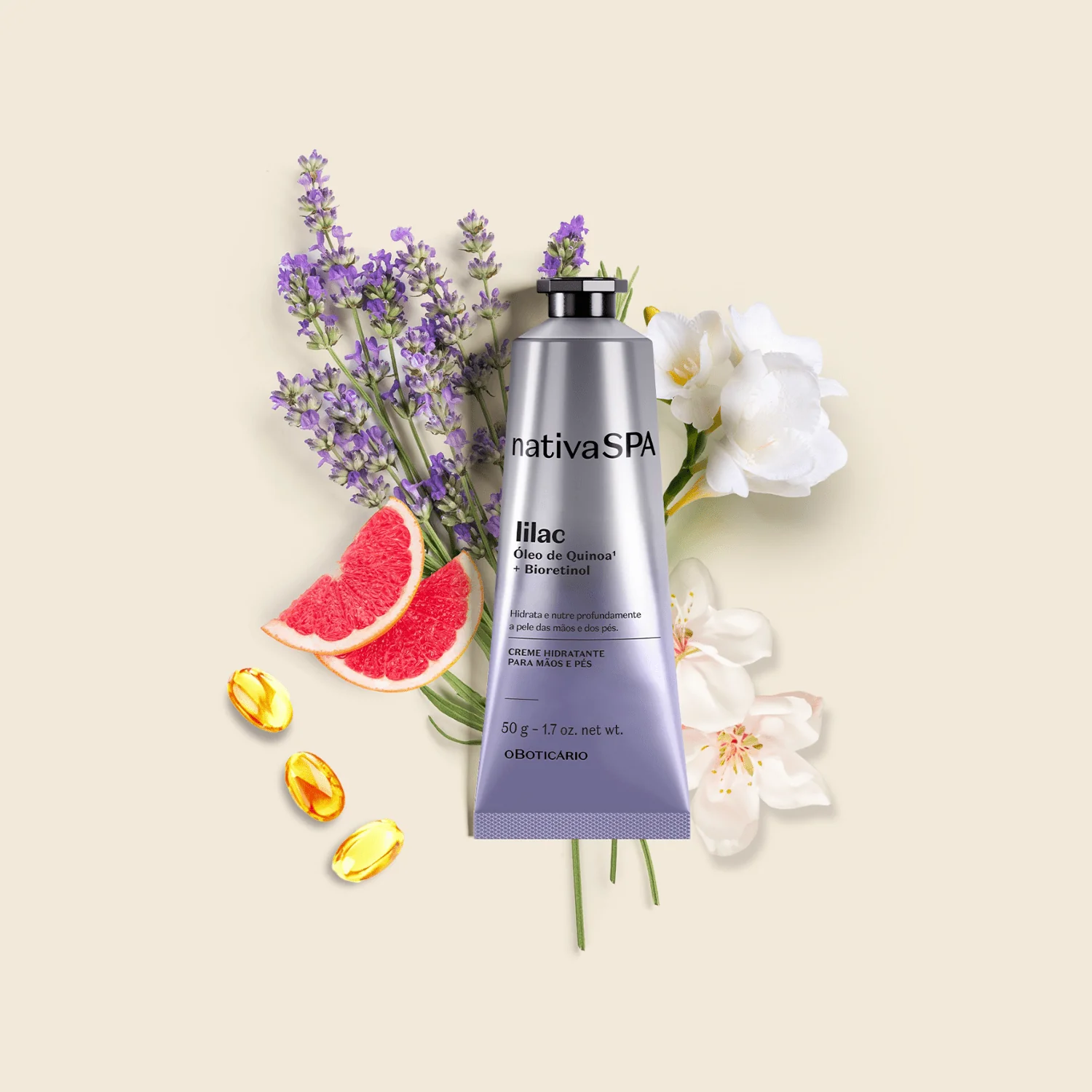 Nativa SPA Lilac Smoothing Cream Hands and Feet - Image 3